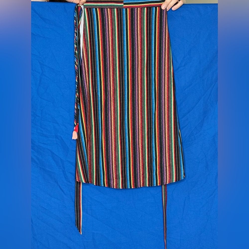Show Me Your MuMu Fiesta Wrap Midi Skirt Size Medium